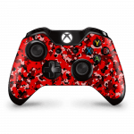 Xbox Controller camouflage sticker rood skin Ucustom