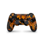 Playstation 4 Controller Camouflage sticker oranje skin Ucustom